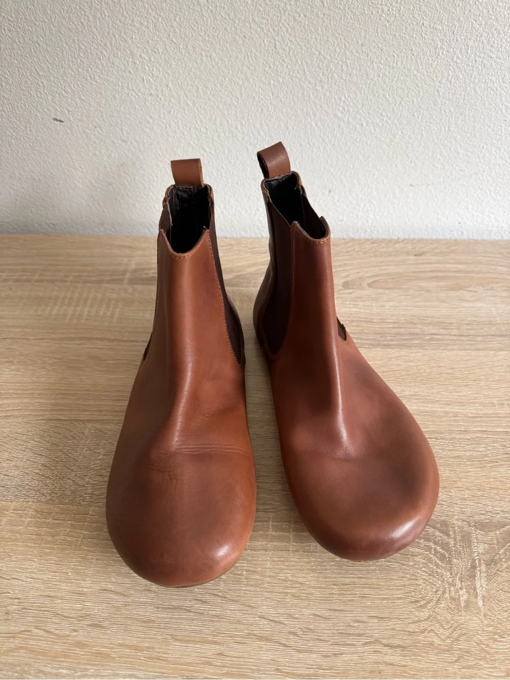 FeetSutra brown Leather Barefoot Chelsea Boots men’s Sz 10